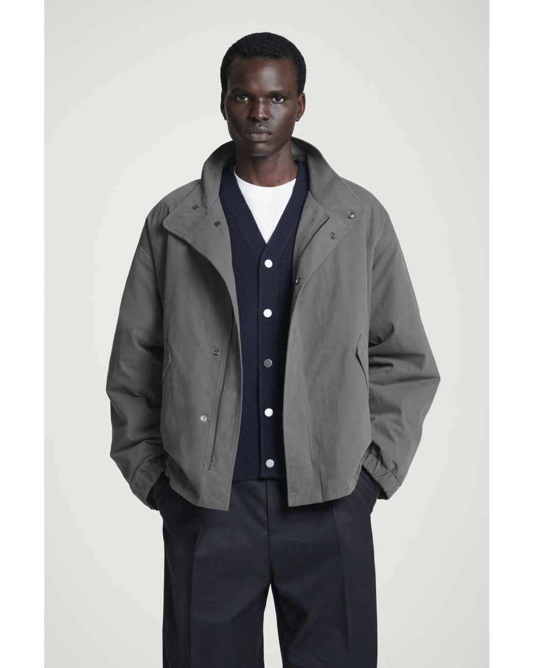 ジャケット・アウター <COS> BLACK / GREY JACKET EQUALNEAR_The Vanguard Jacket (Gray) – TOBIRA STORE