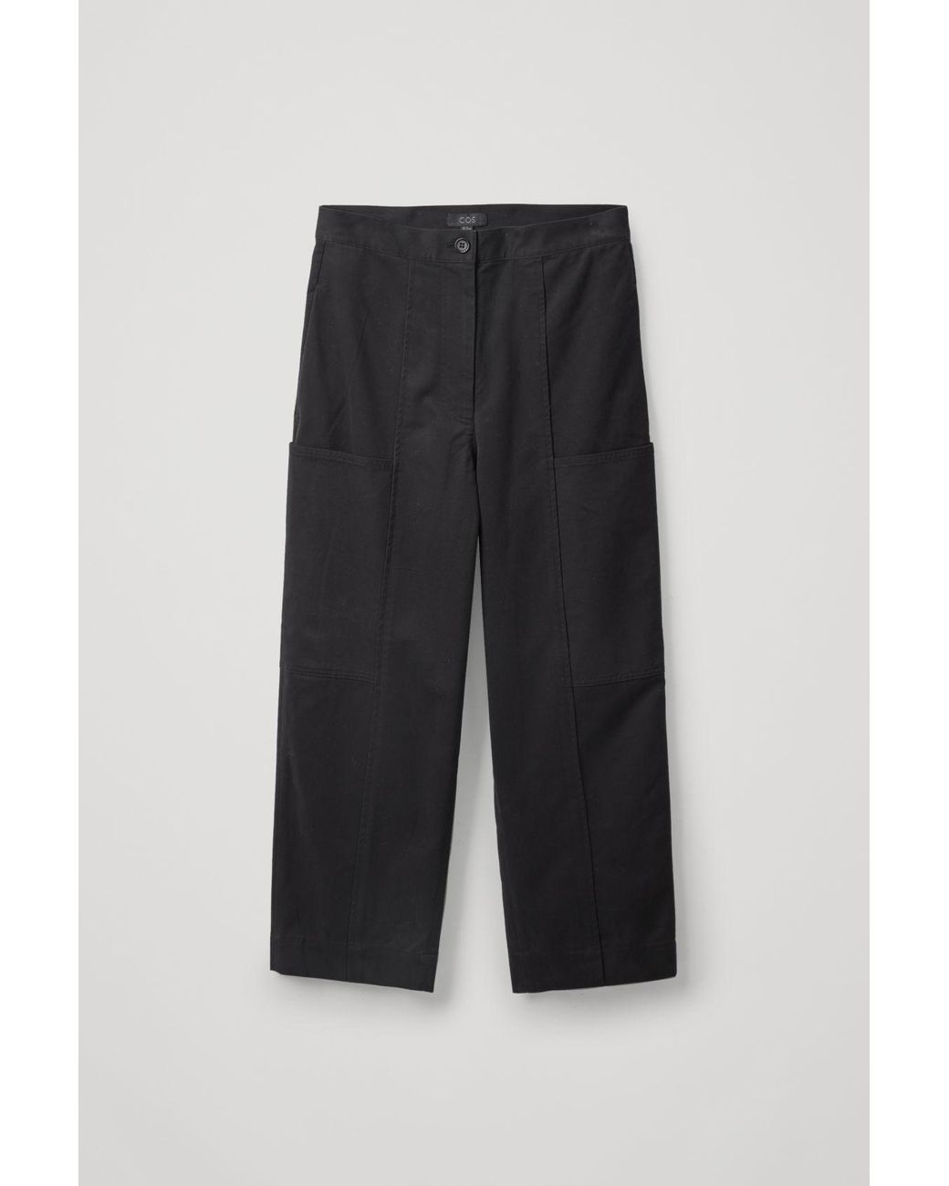 COS コス WIDE-LEG CARGO TROUSERS WIDE-LEG LINEN-BLEND CARGO TROUSERS ワイドレッグ リネンブレンド