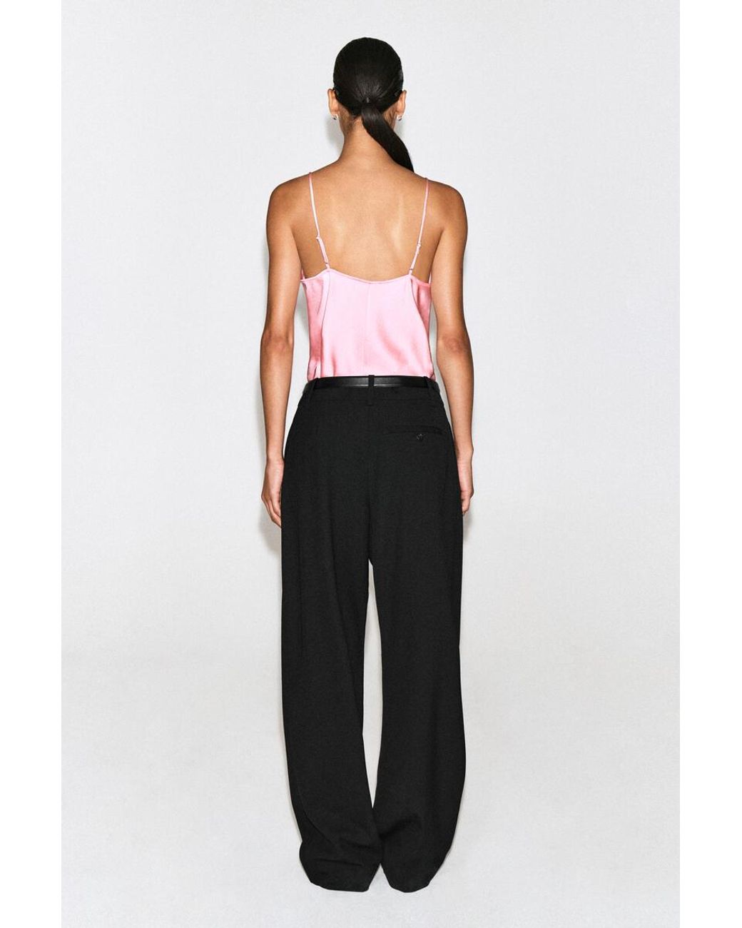 COS Black Crepe V-Neck Cami Top