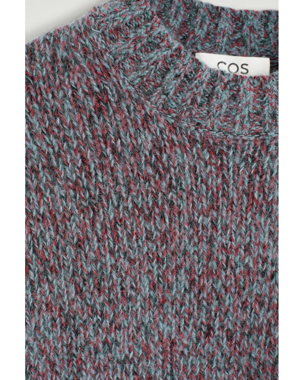 COS Purple Tri-Tone Wool-Mohair Sweater
