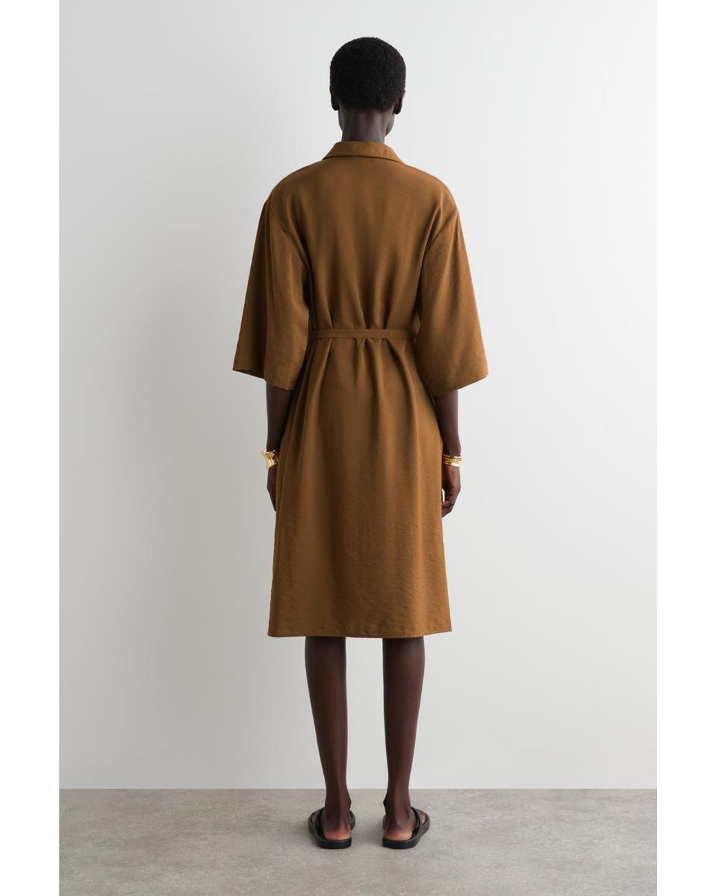 linen summer dress midi Linen midi summer dress MYSTIC