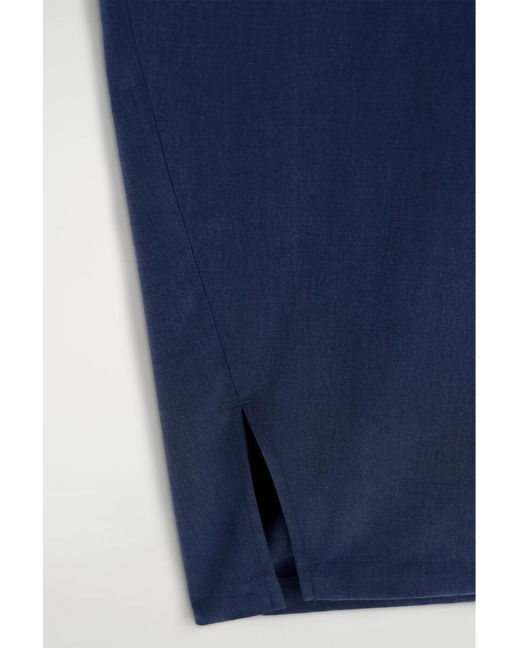 COS Blue Panelled Elasticated Barrel-Leg Trousers