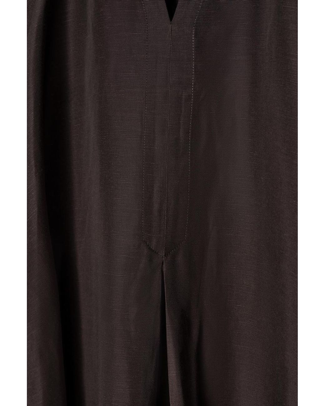 cos a line linen maxi dress A-LINE LINEN-BLEND MAXI DRESS - BROWN