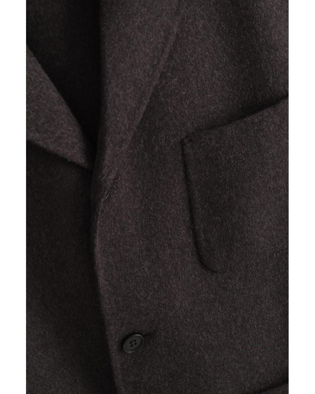 COS Black Relaxed Double-Faced Wool Blazer for men
