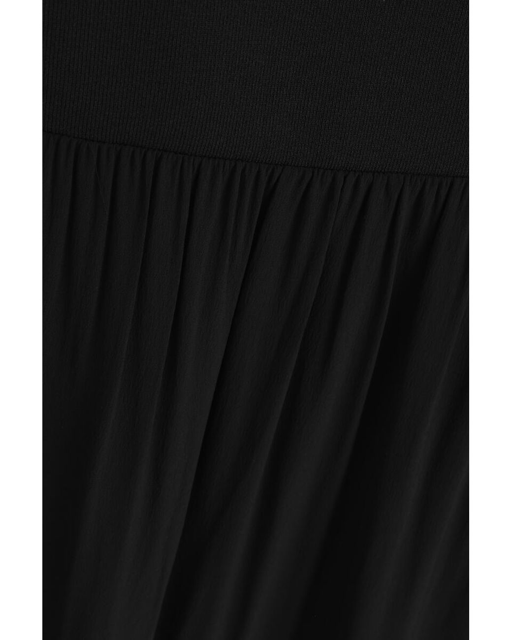COS Black Contrast-Panel Maxi Dress