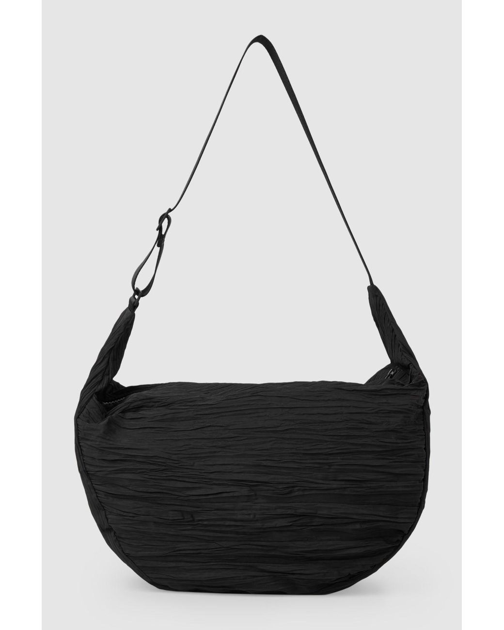 COS Smocked Crossbody Bag in Black Lyst