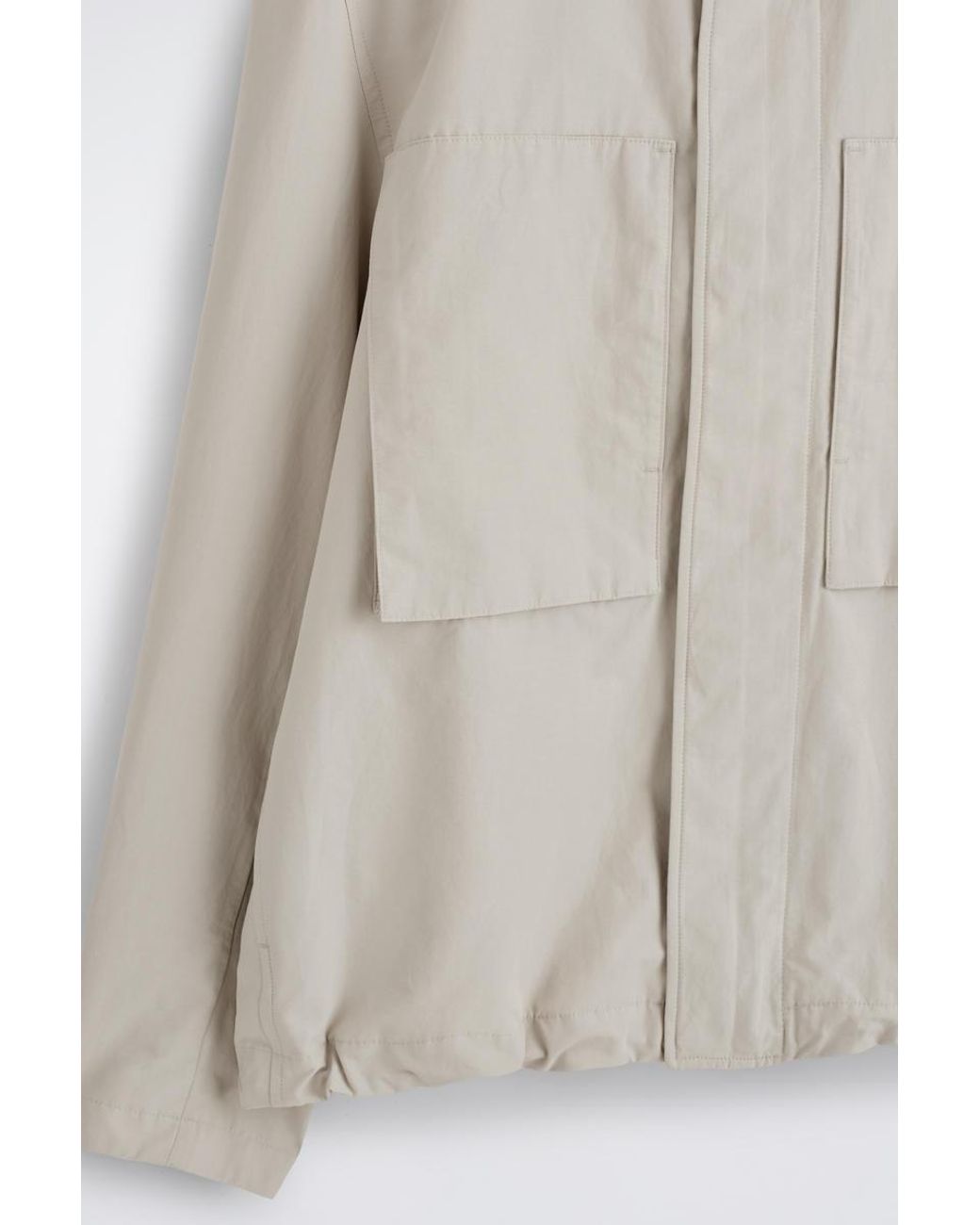 COS White Packable-Hood Windbreaker Jacket for men