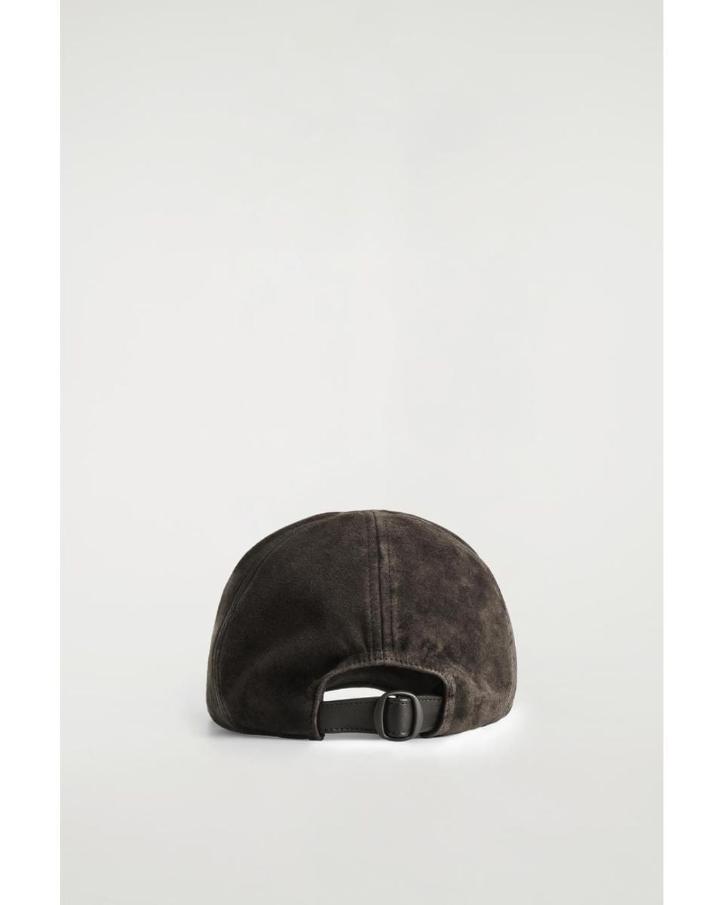 COS Brown Suede Baseball Cap