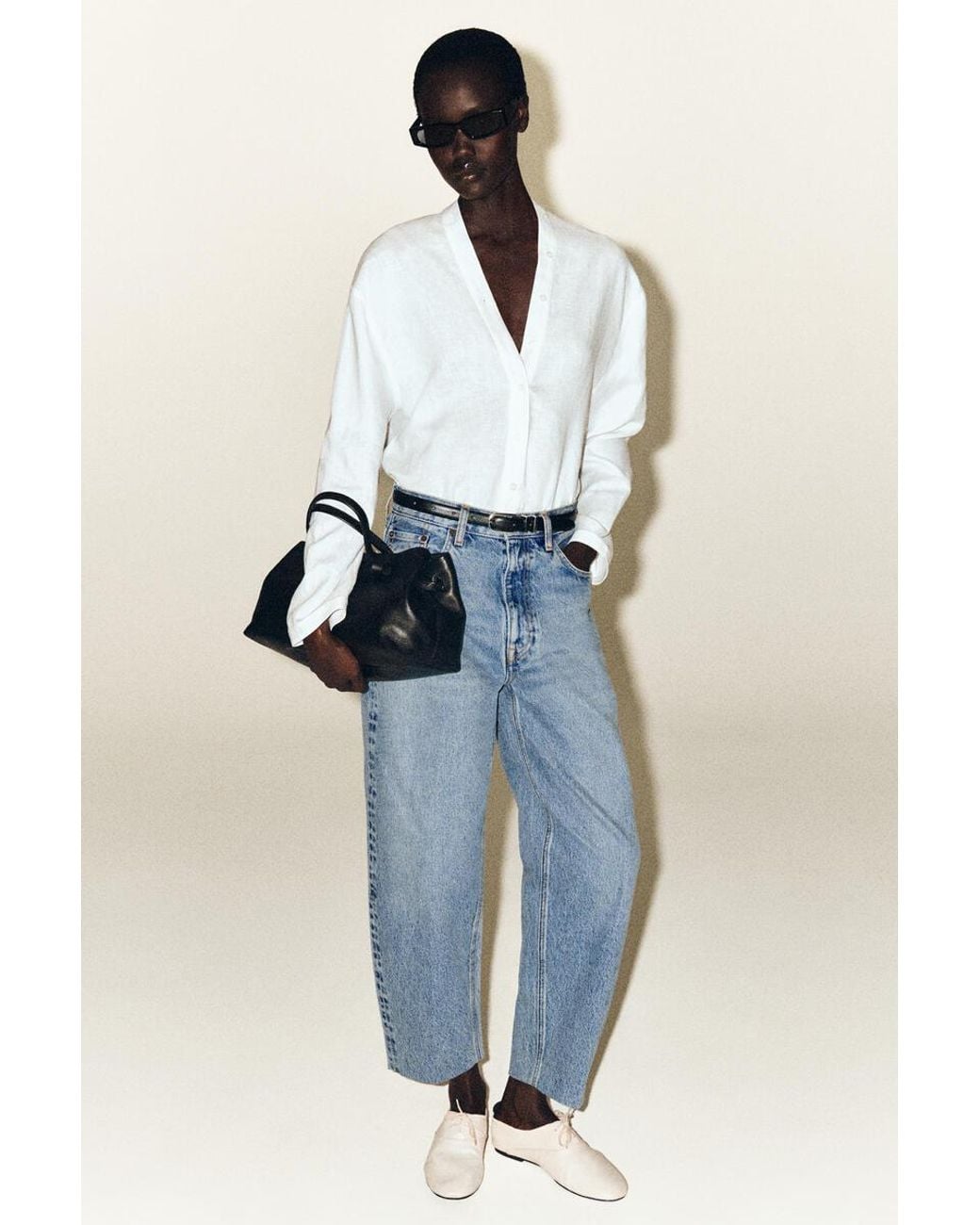 COS Blue Umbra Tapered Jeans