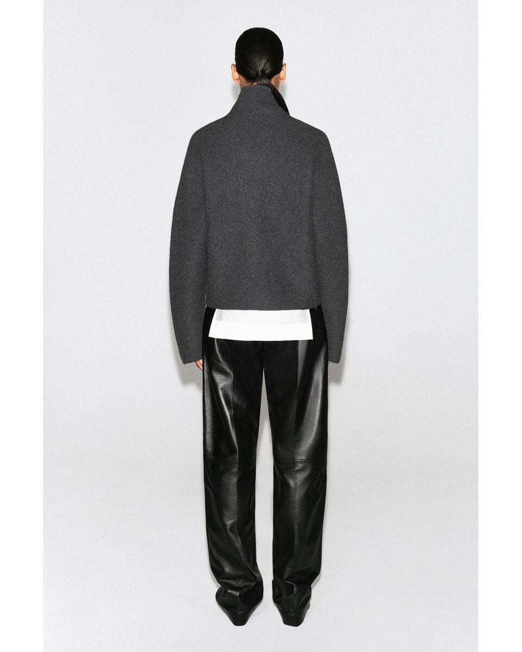 COS Black Boiled-Wool Uniform Jacket