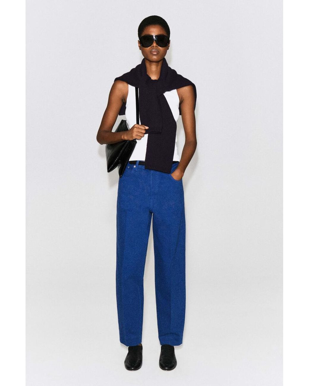 COS Blue Umbra Tapered Jeans