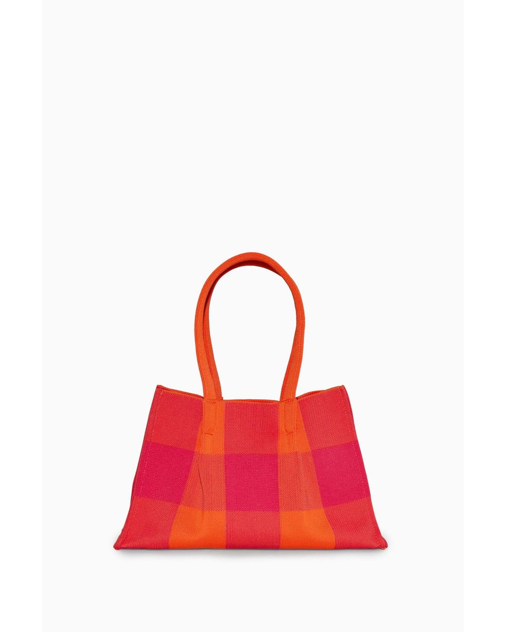 COS Woven Tote in Red
