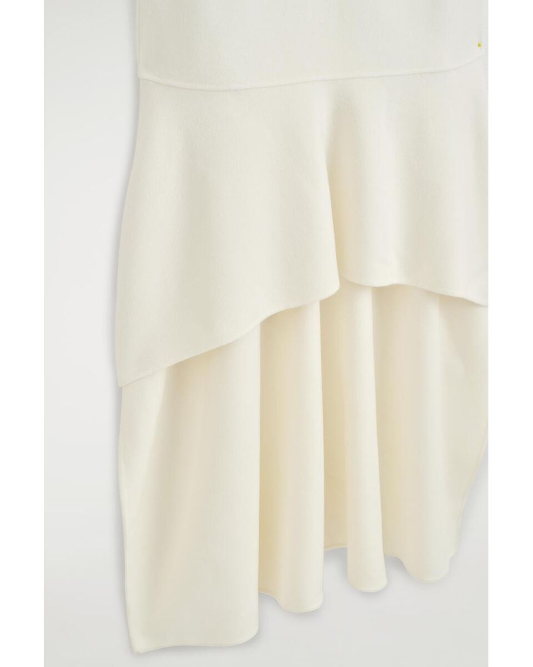 COS Natural Dropped-Waist Double-Faced Wool Dress