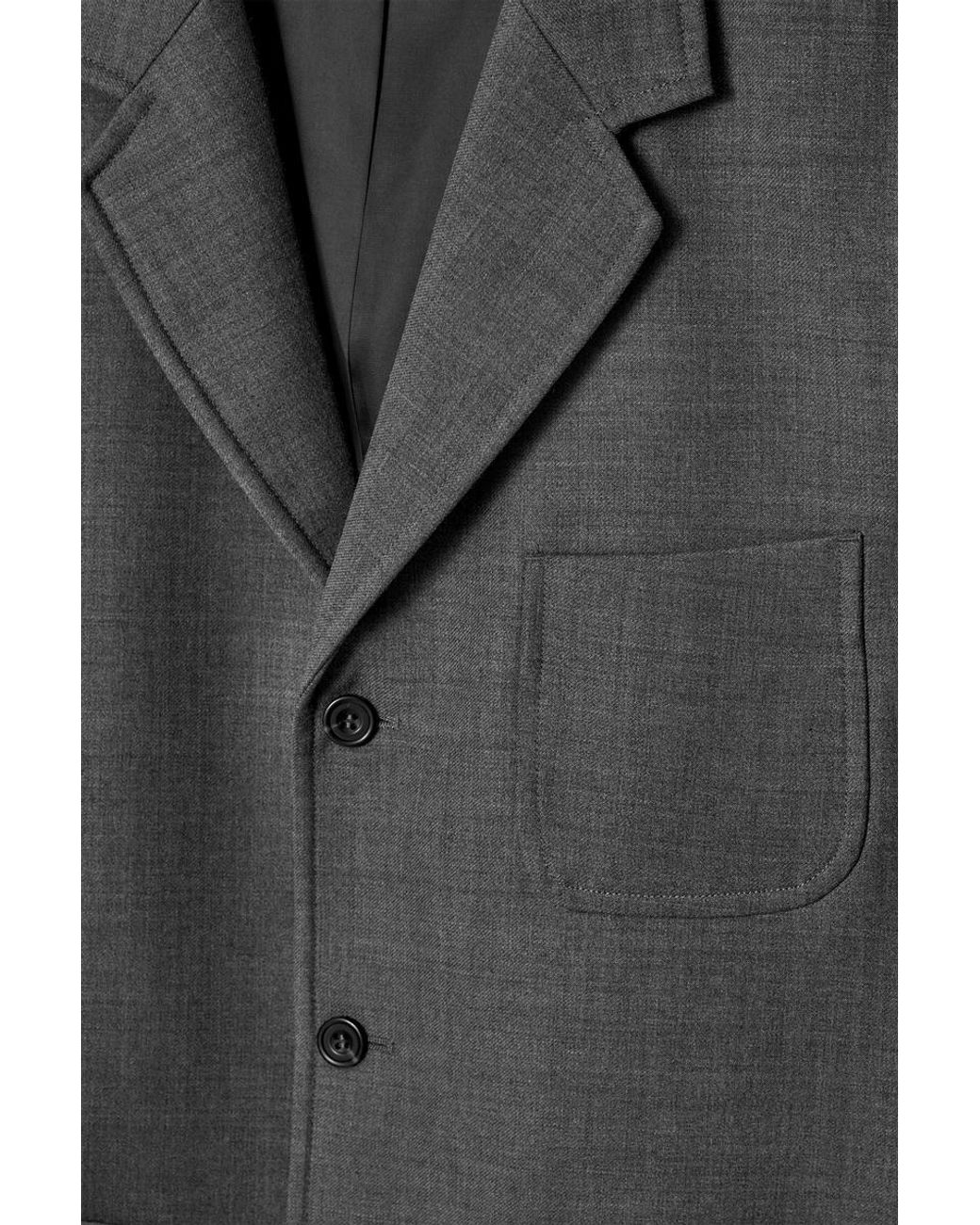 COS Relaxed Unstructured Merino Wool-Blend Blazer in Gray for Men