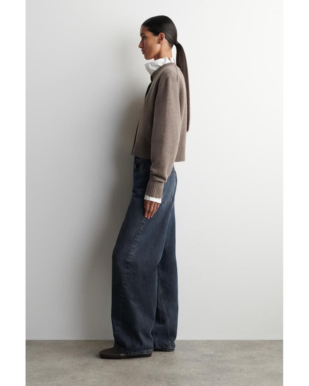 COS Natural Merino Wool Cardigan