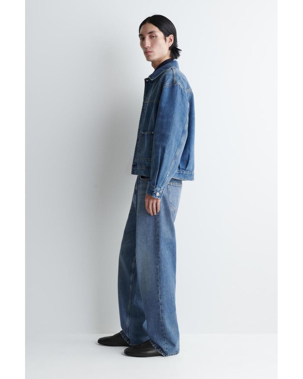 COS Blue Denim Shirt Jacket for men