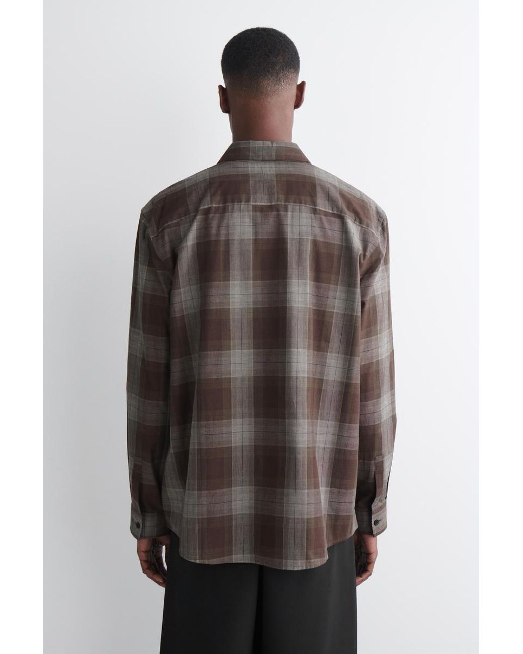 Camicia A Quadri di COS in Brown da Uomo