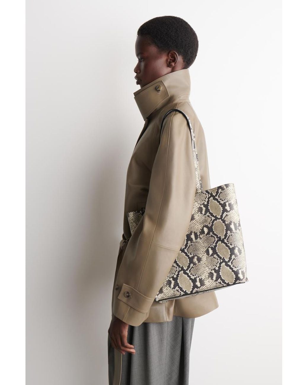 COS White Townhouse Shopper Bag