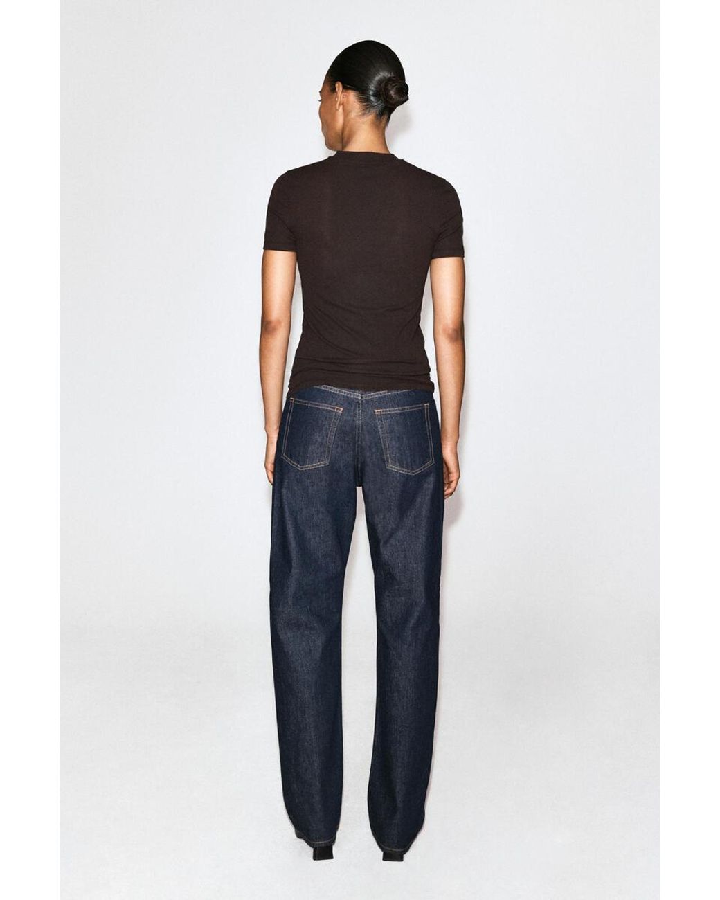 COS Black Crepe-Jersey T-Shirt