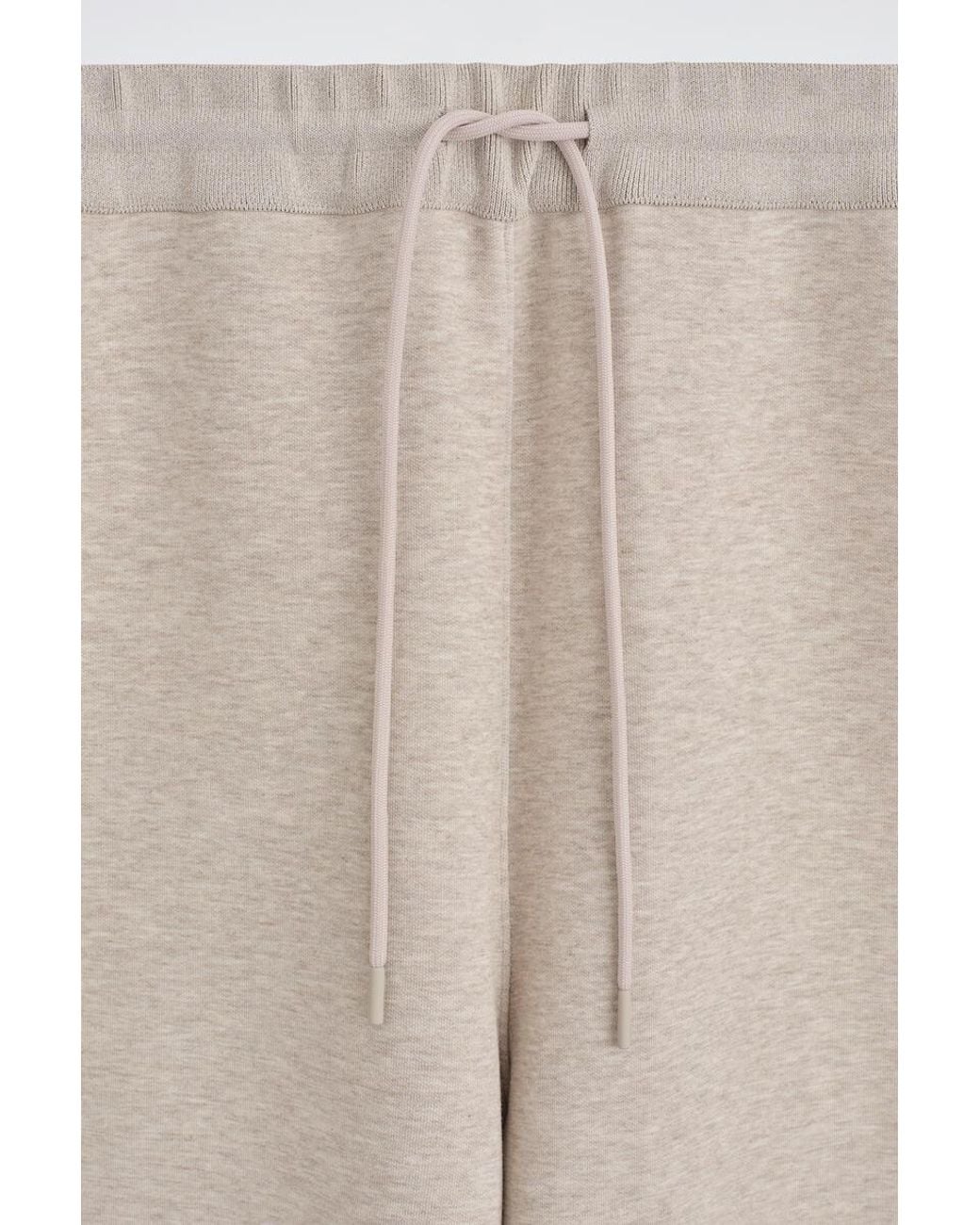COS White Scuba Relaxed-Fit Barrel-Leg Joggers for men