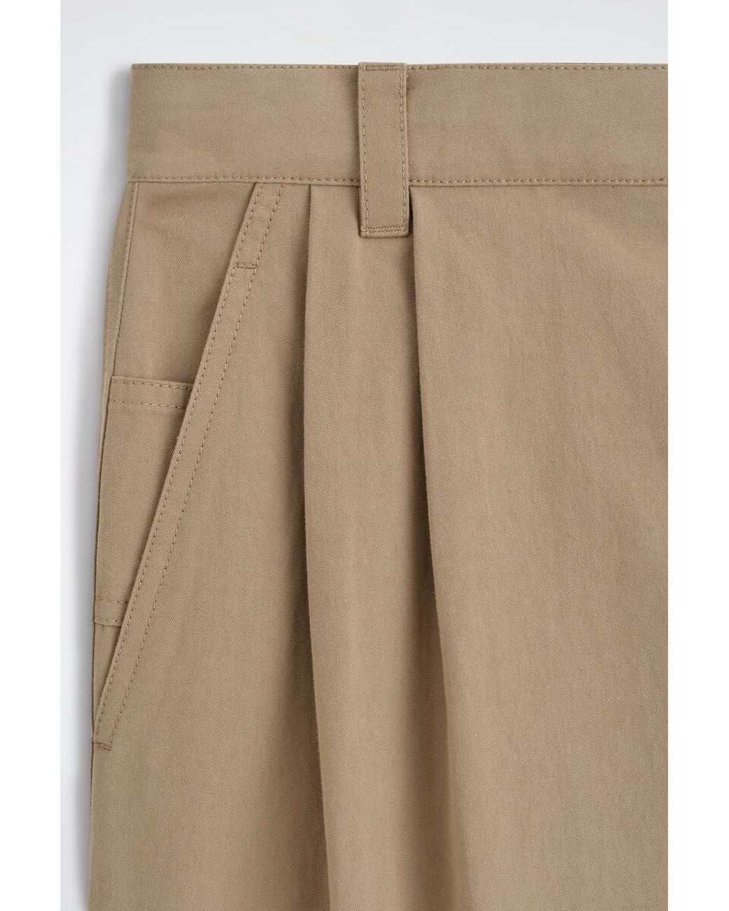 COS Natural Cotton Relaxed-Fit Barrel-Leg Utility Pants for men