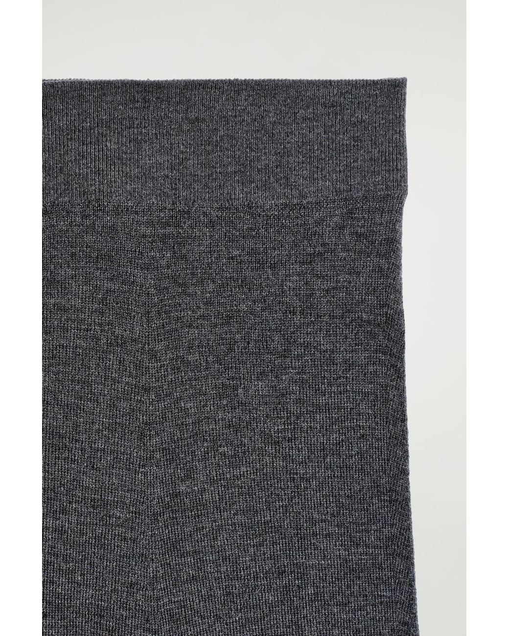 COS Blue Seamless Merino Wool Leggings