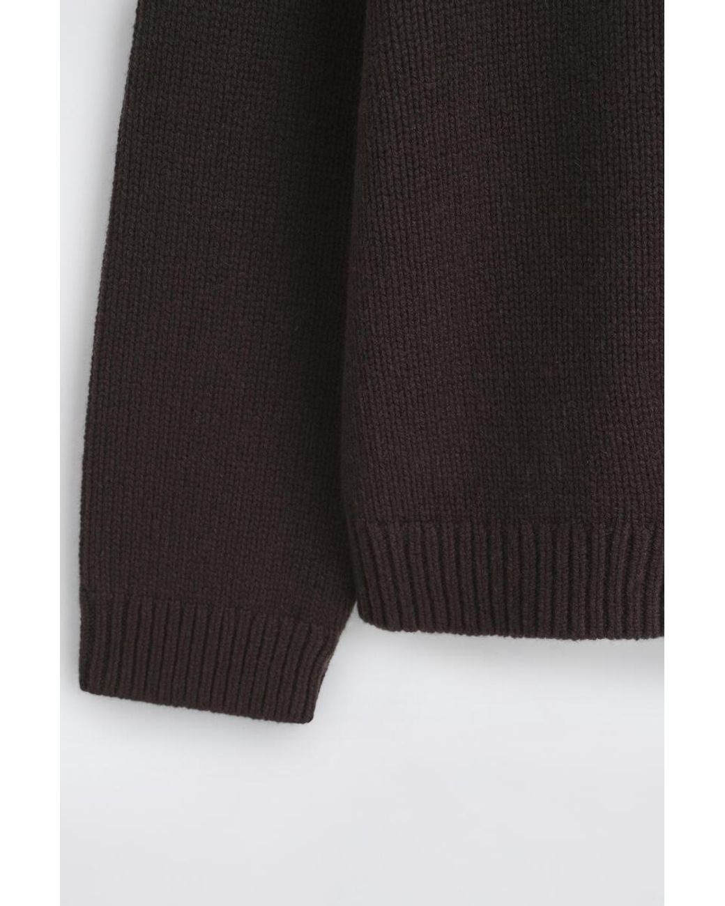 COS Black Chunky Cashmere Sweater for men