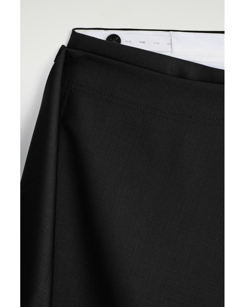 COS Black Wool Skirt Trousers