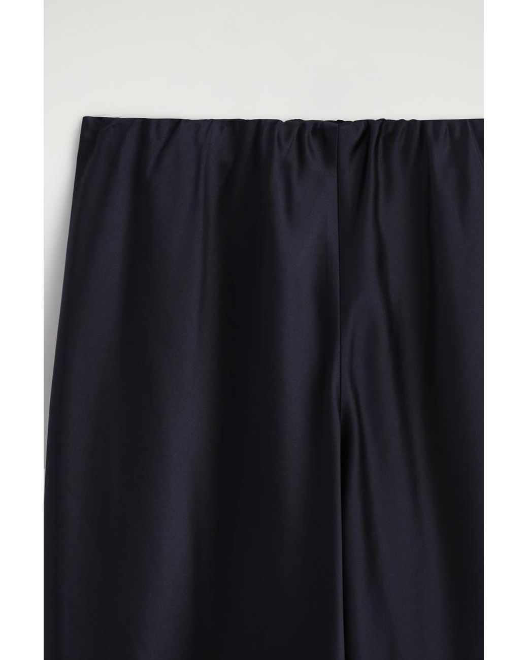 COS Blue Satin Wide-Leg Trousers