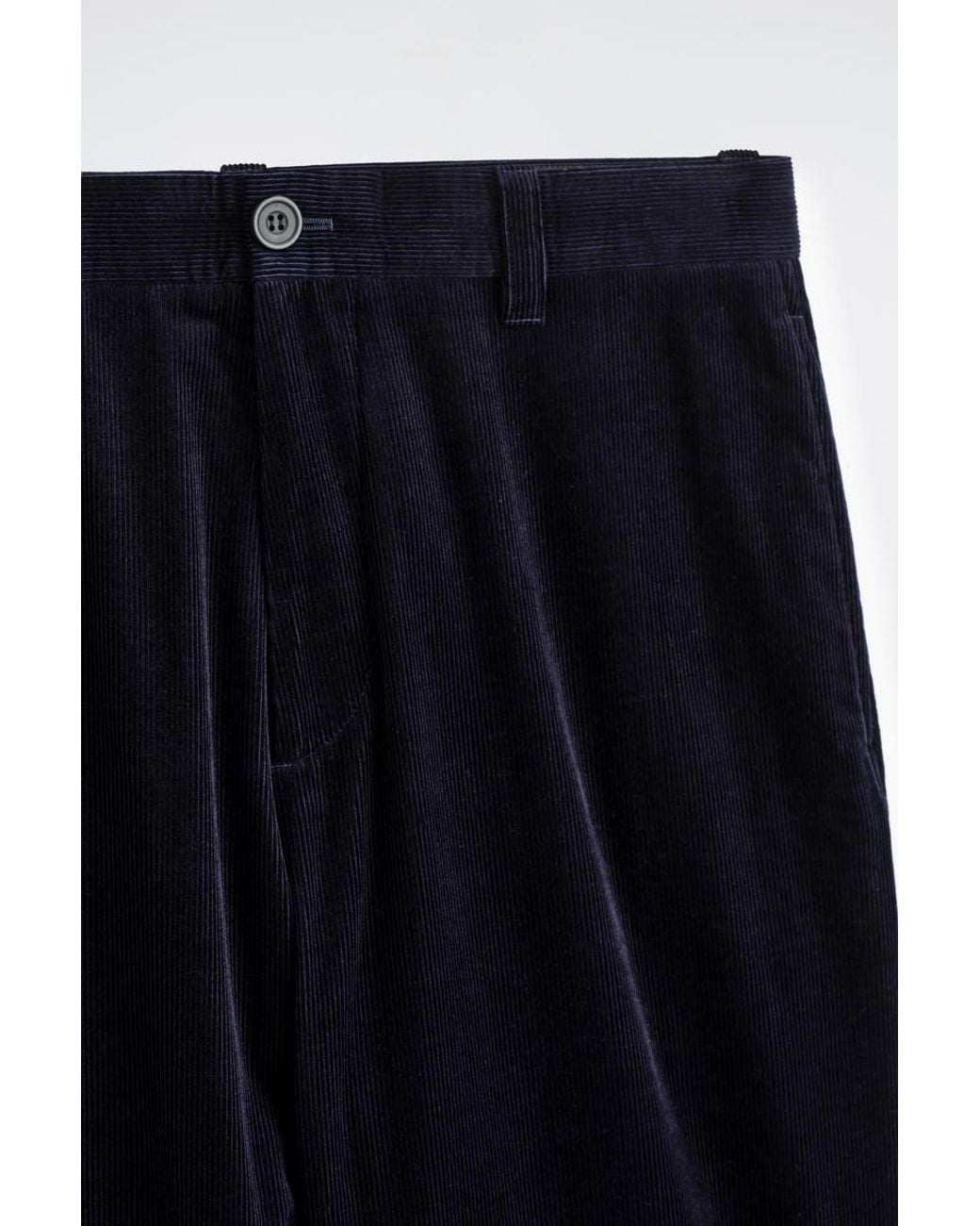 COS Blue Corduroy Wide-Leg Pants for men