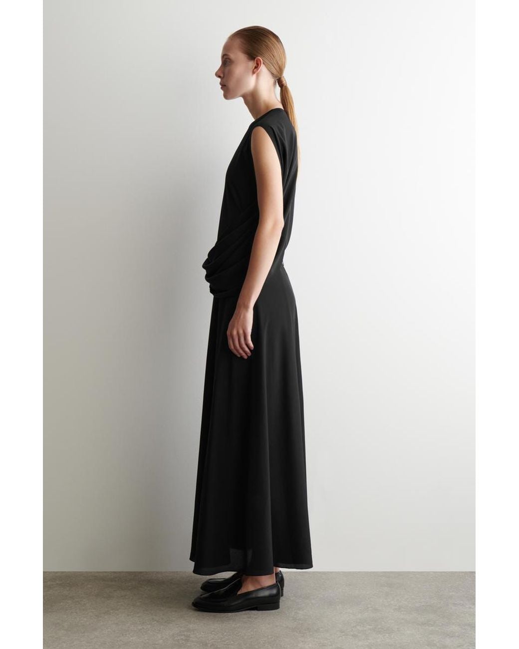 sachin and babi light blue dress BALENCIAGA Gloved Stretch-Jersey Gown