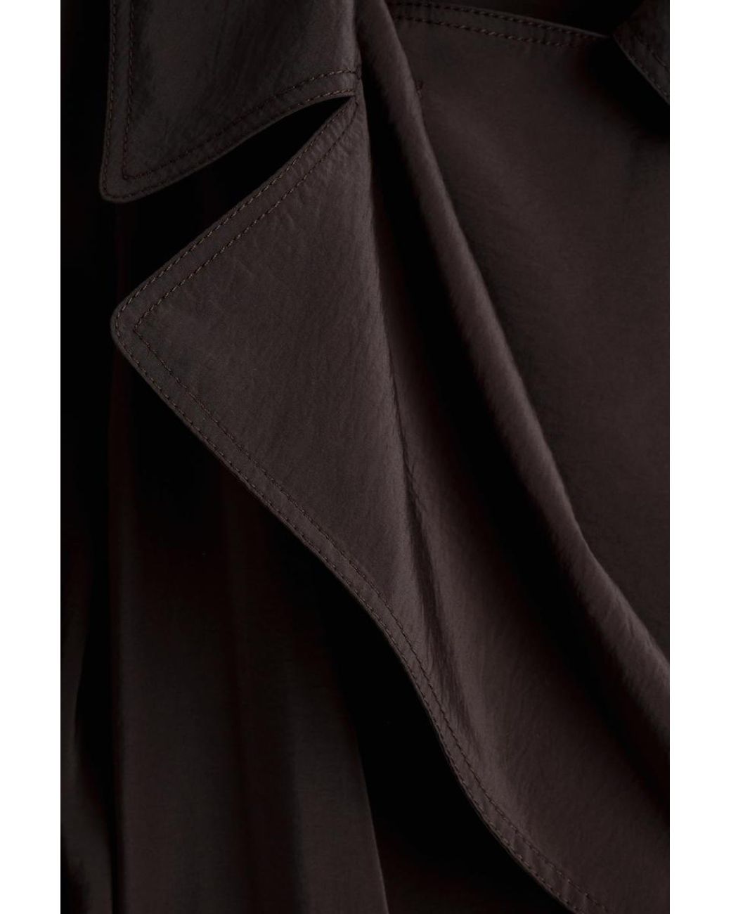 COS Brown Utility Trench-Style Midi Dress