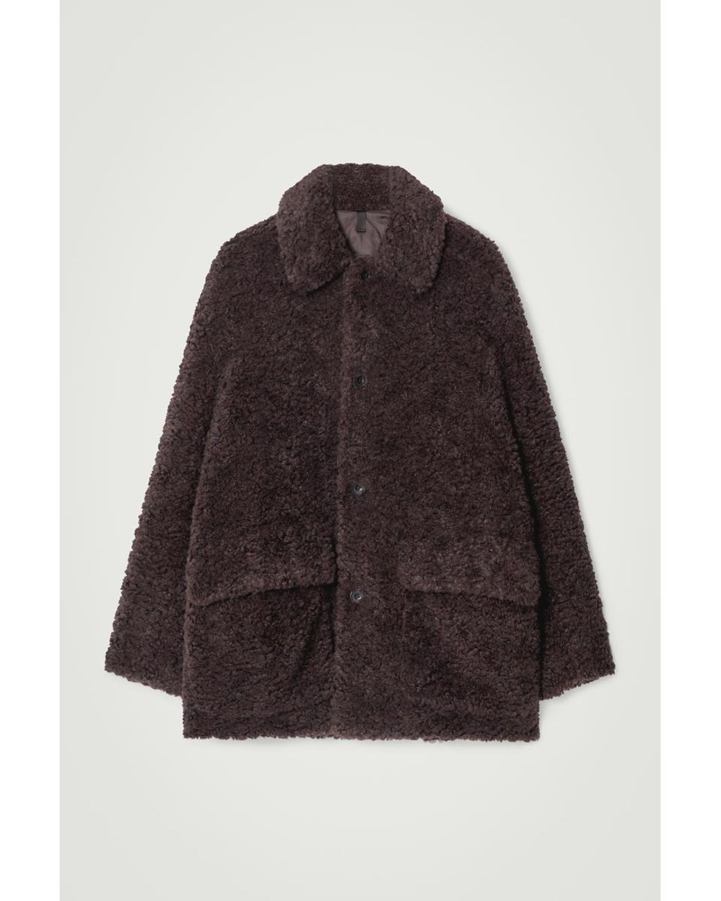 cos-Brown-Padded-Faux-