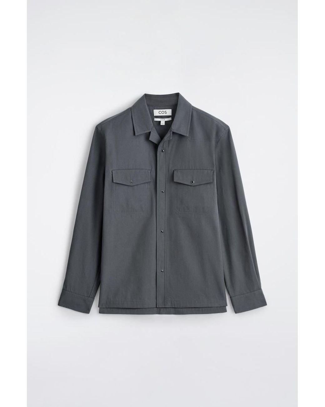 COS Gray Western Shirt for men