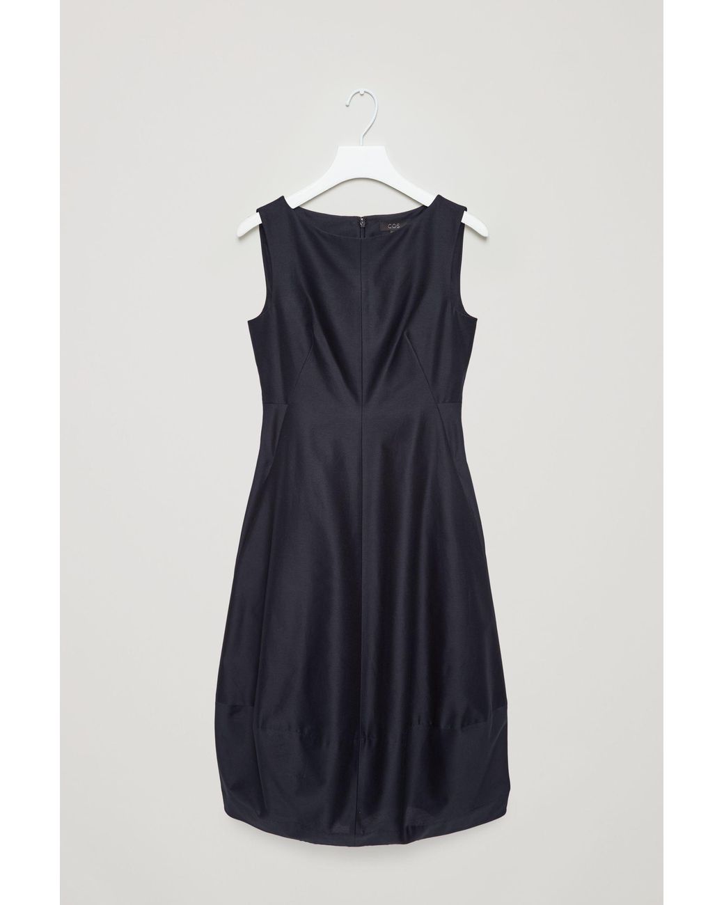 COS Sleeveless Dress With Cocoon Skirt in Blue | Lyst