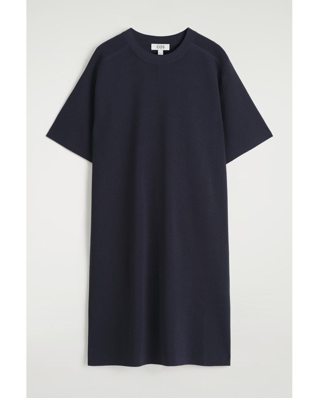 COS Black Knitted T-Shirt Dress