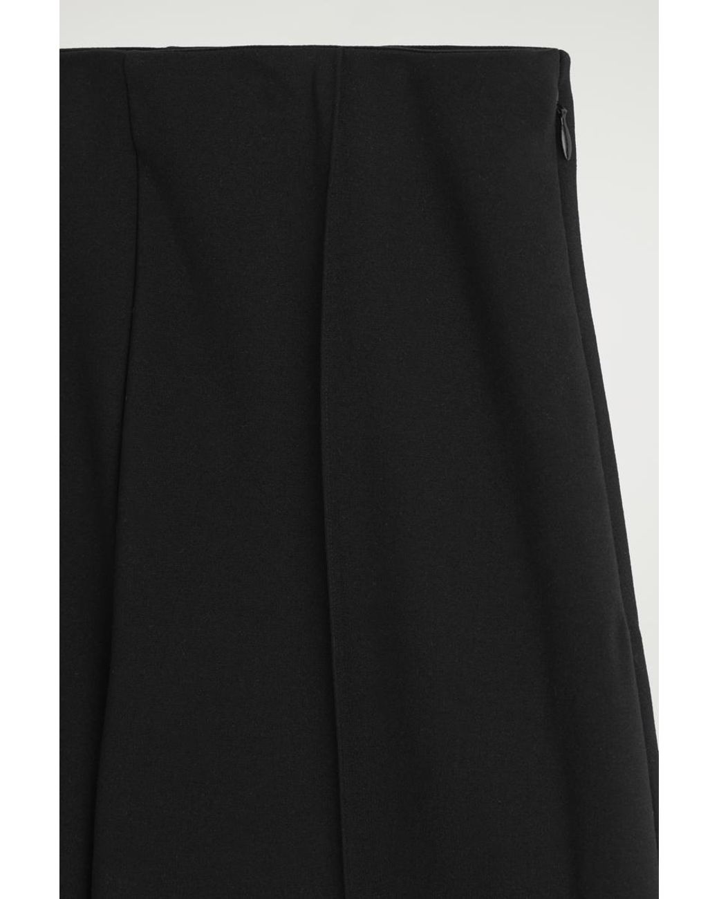 COS Black Jersey Wide-Leg Pants
