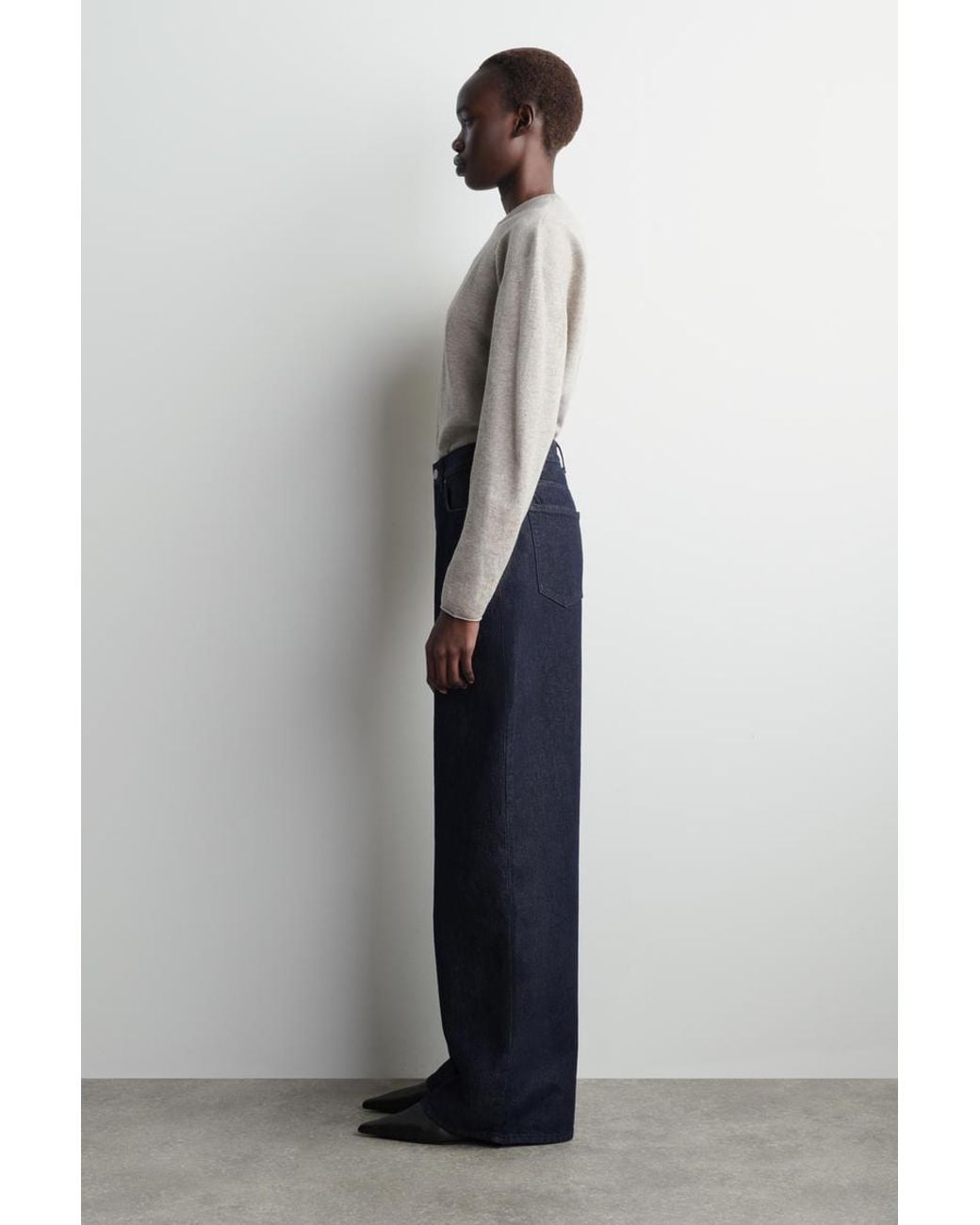 COS Blue Dial Wide-Leg Jeans