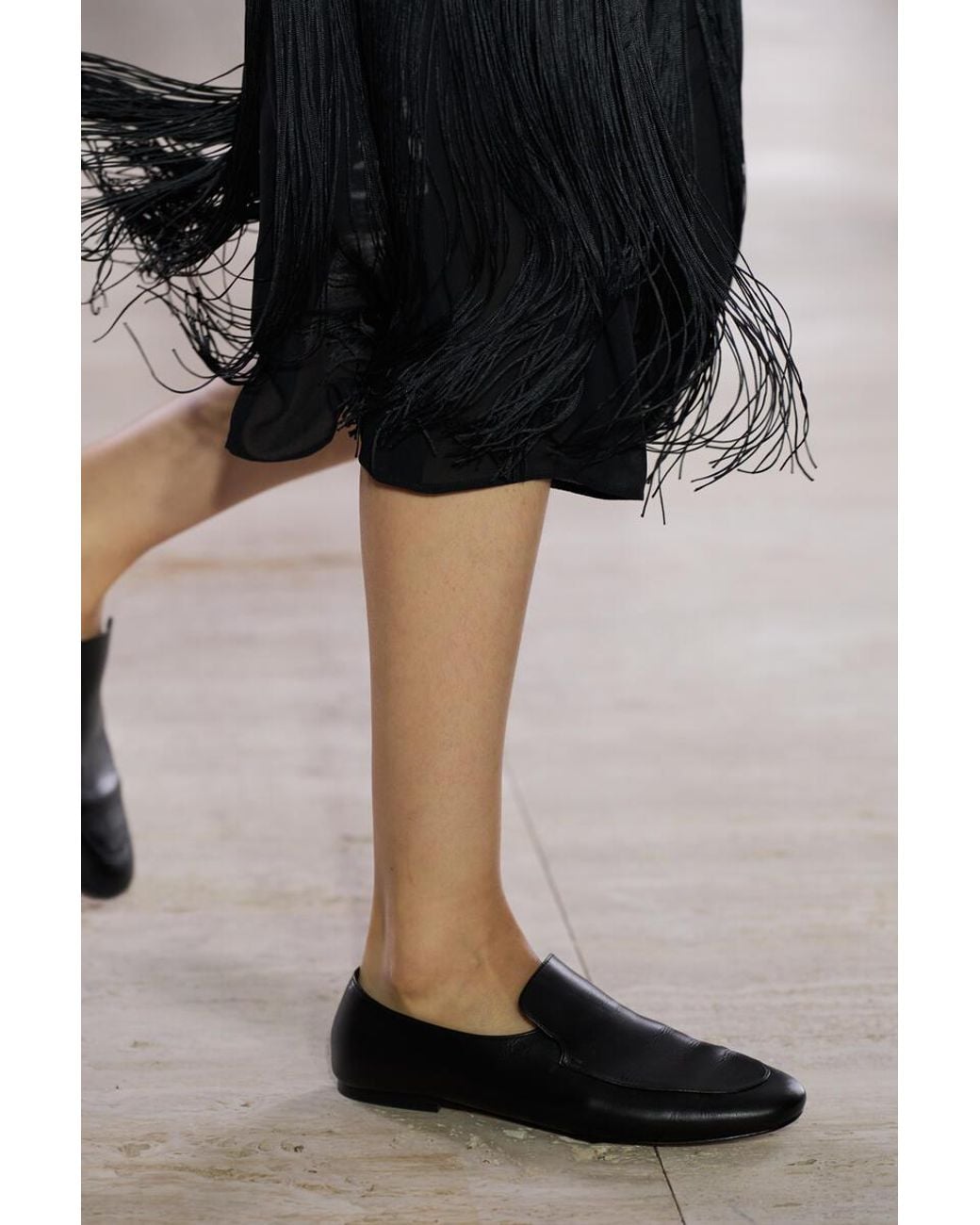 COS White Leather Loafers
