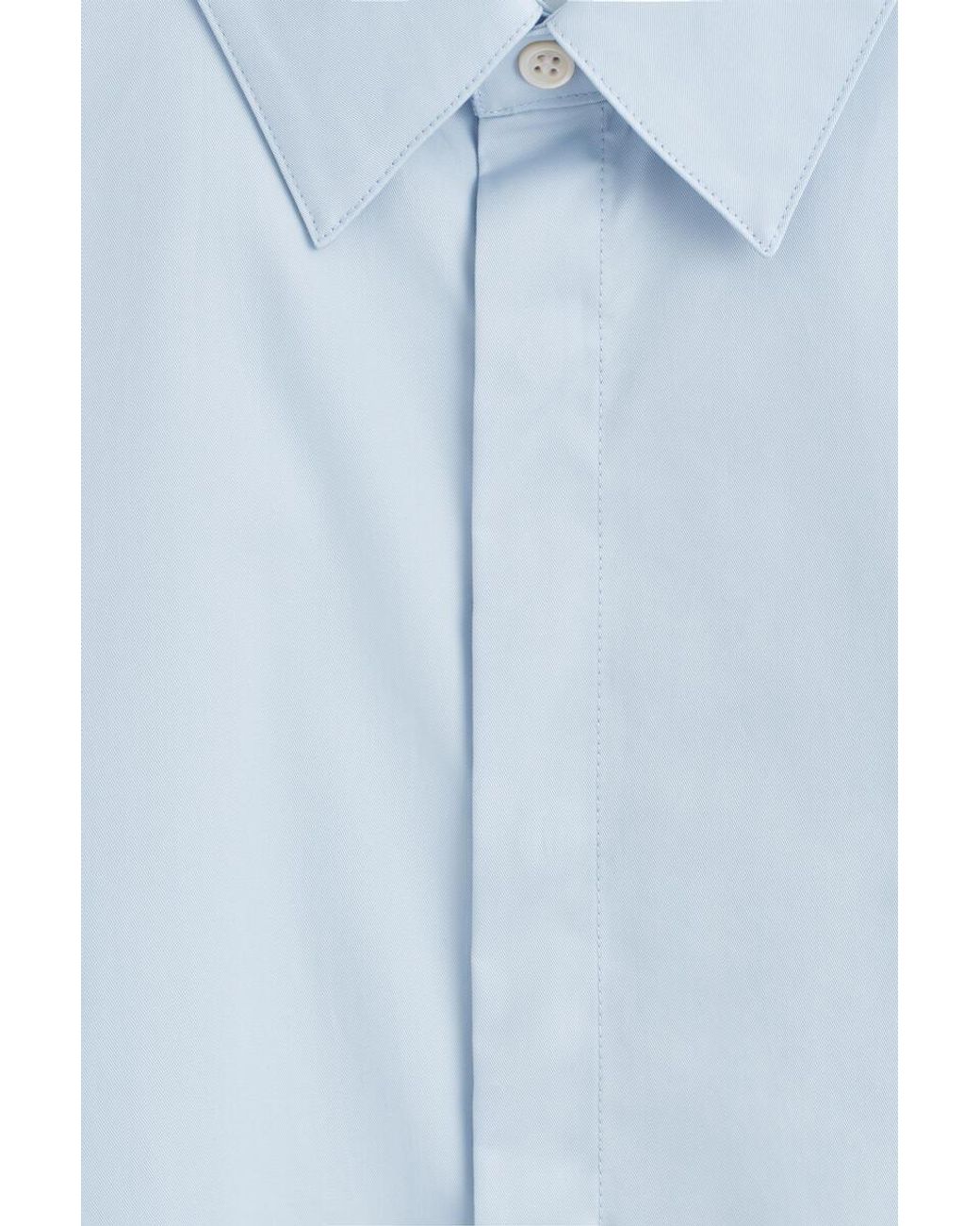 COS Blue Slim Cotton Shirt for men