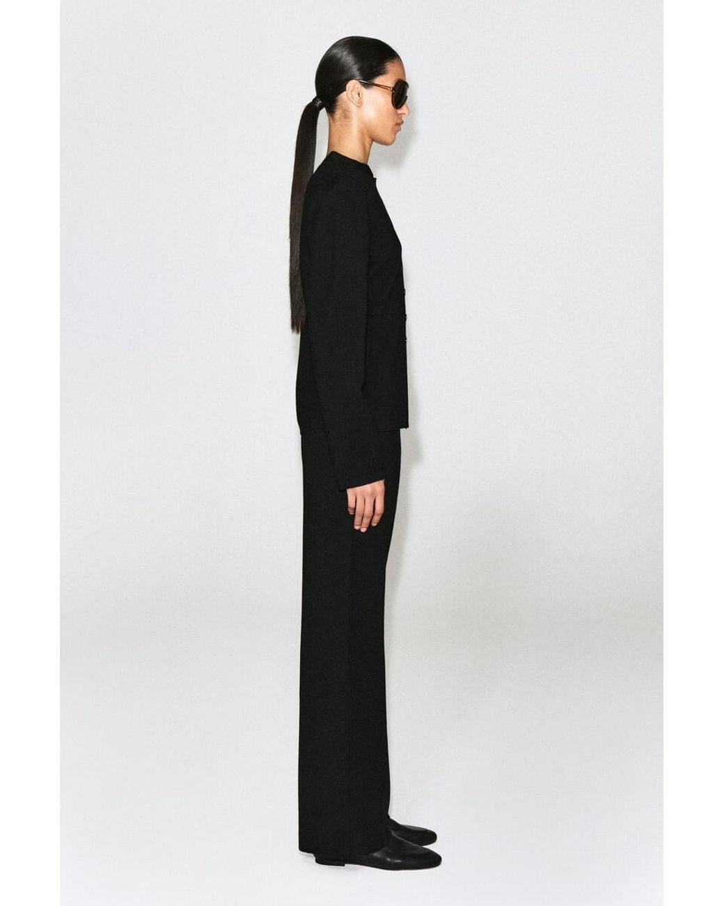 COS Black Merino Wool-Blend Cardigan