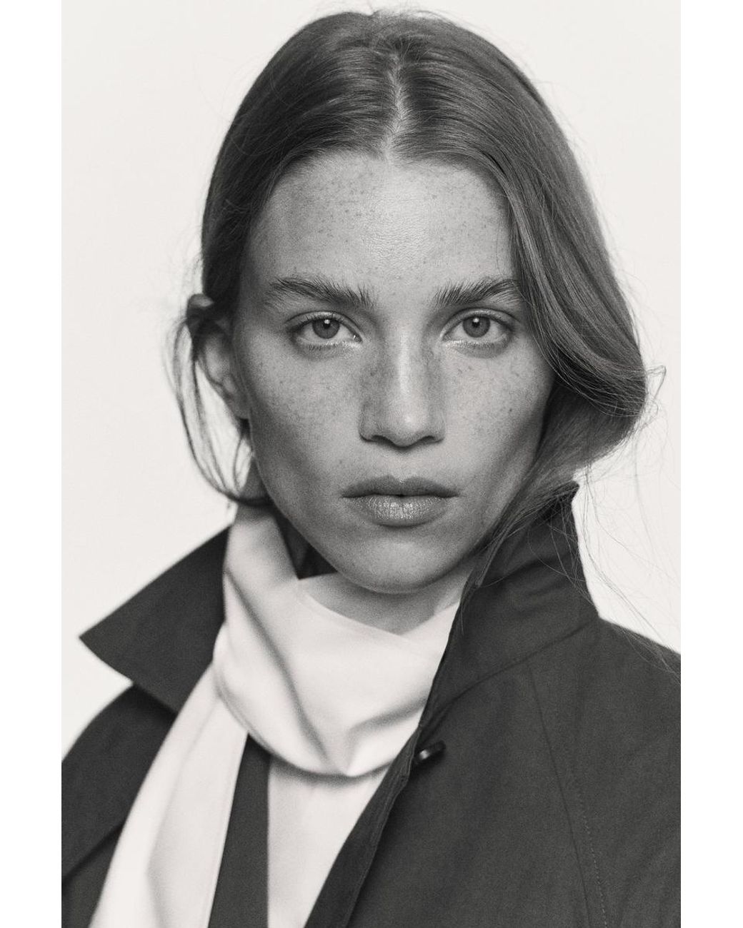 COS White Bow-Detail Cotton Blouse