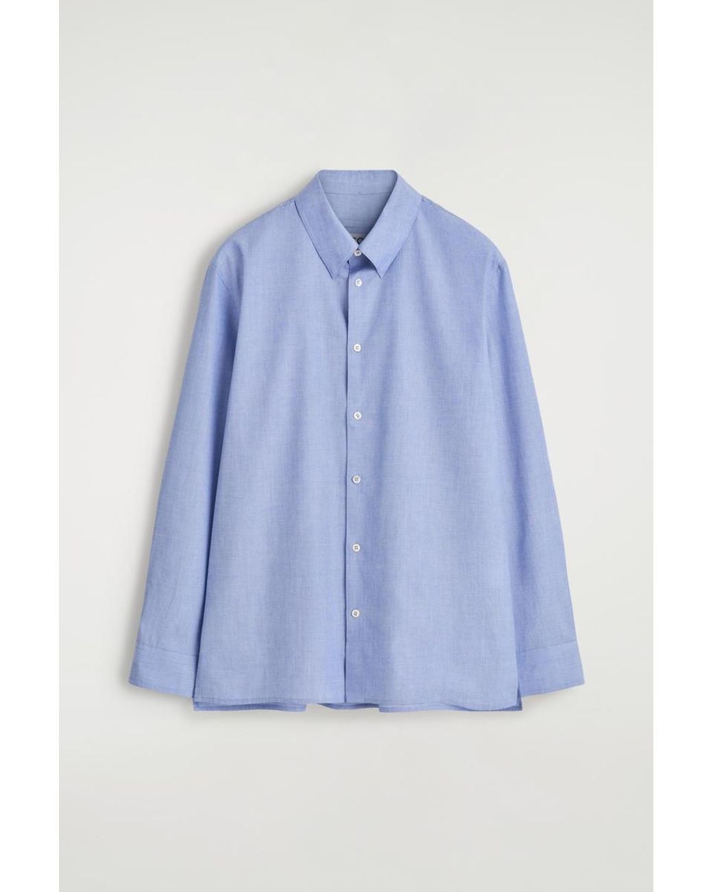 COS Blue Classic Cotton Shirt for men