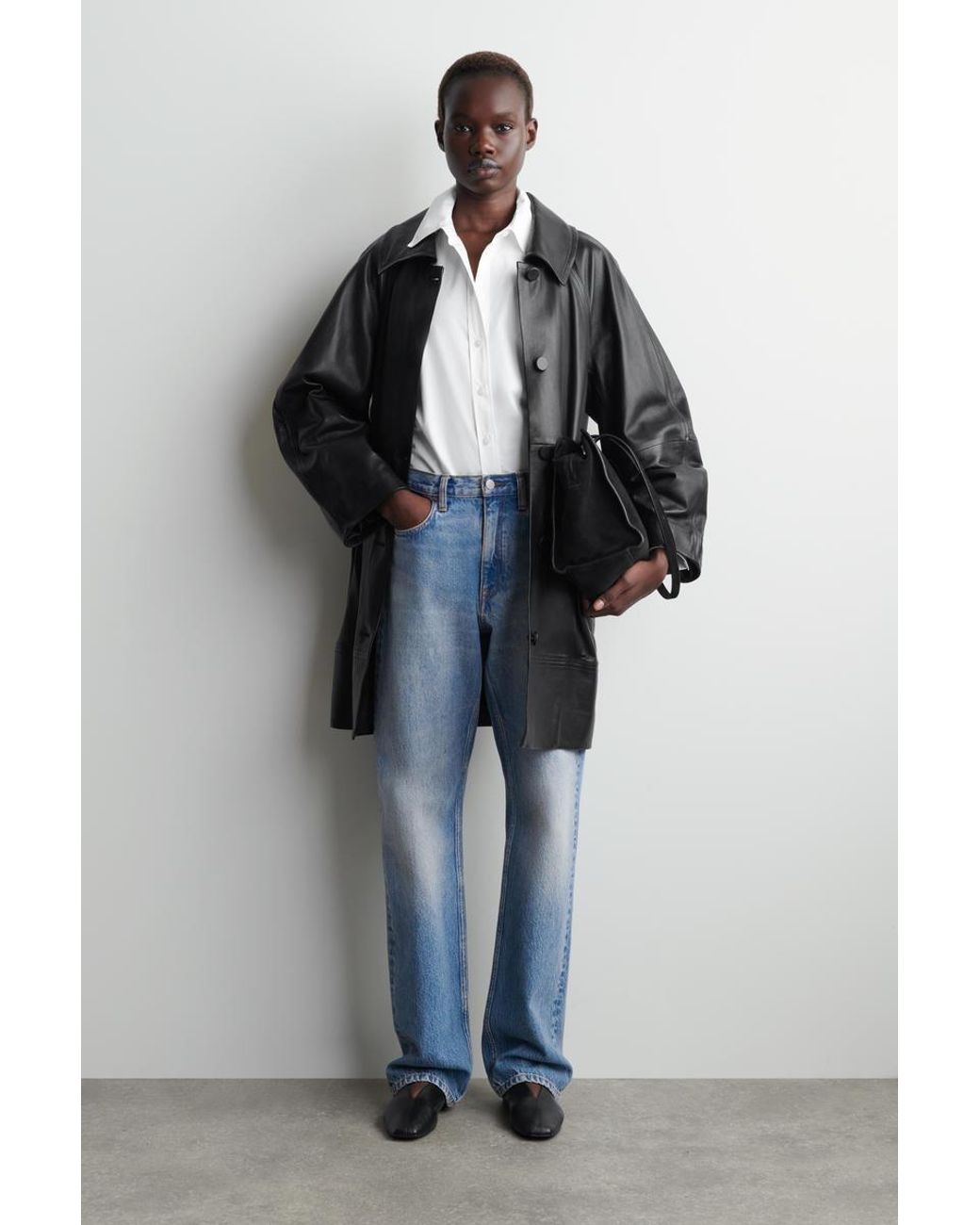 COS White Relaxed Cotton Shirt
