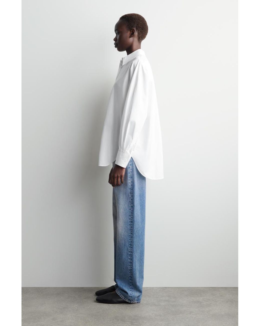 COS White Relaxed Cotton Shirt