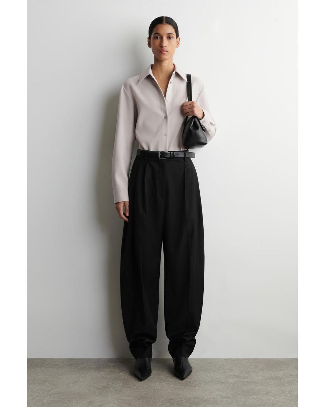 COS Gray Slim Sculpted Shirt
