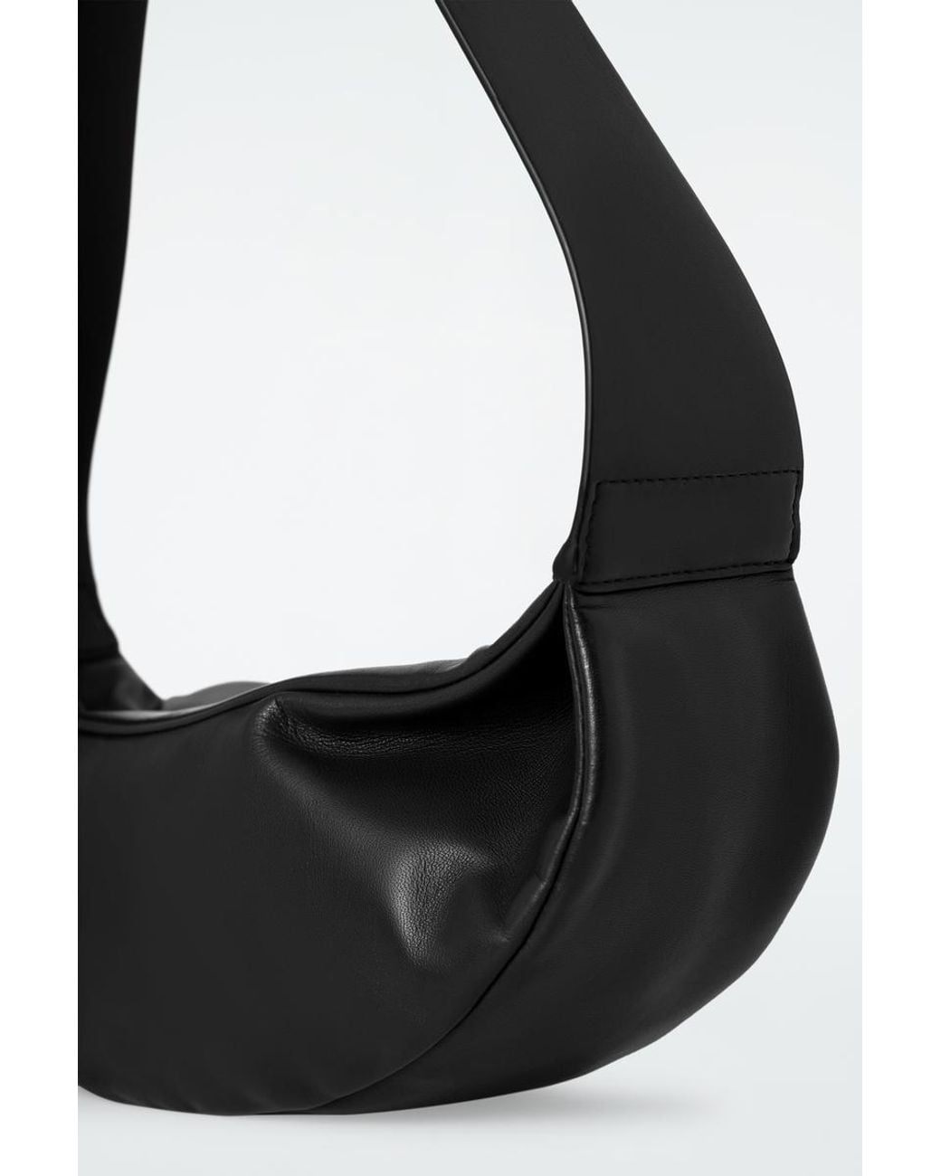 COS Black Swing Crossbody Bag - Leather