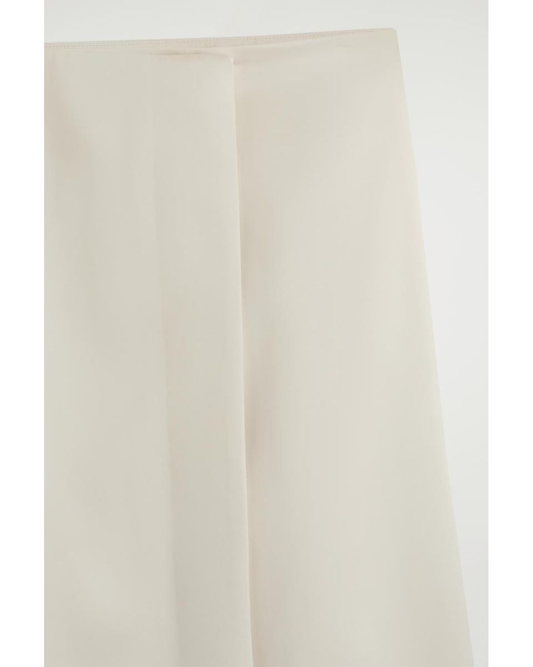 COS Natural Satin Wrap Skirt