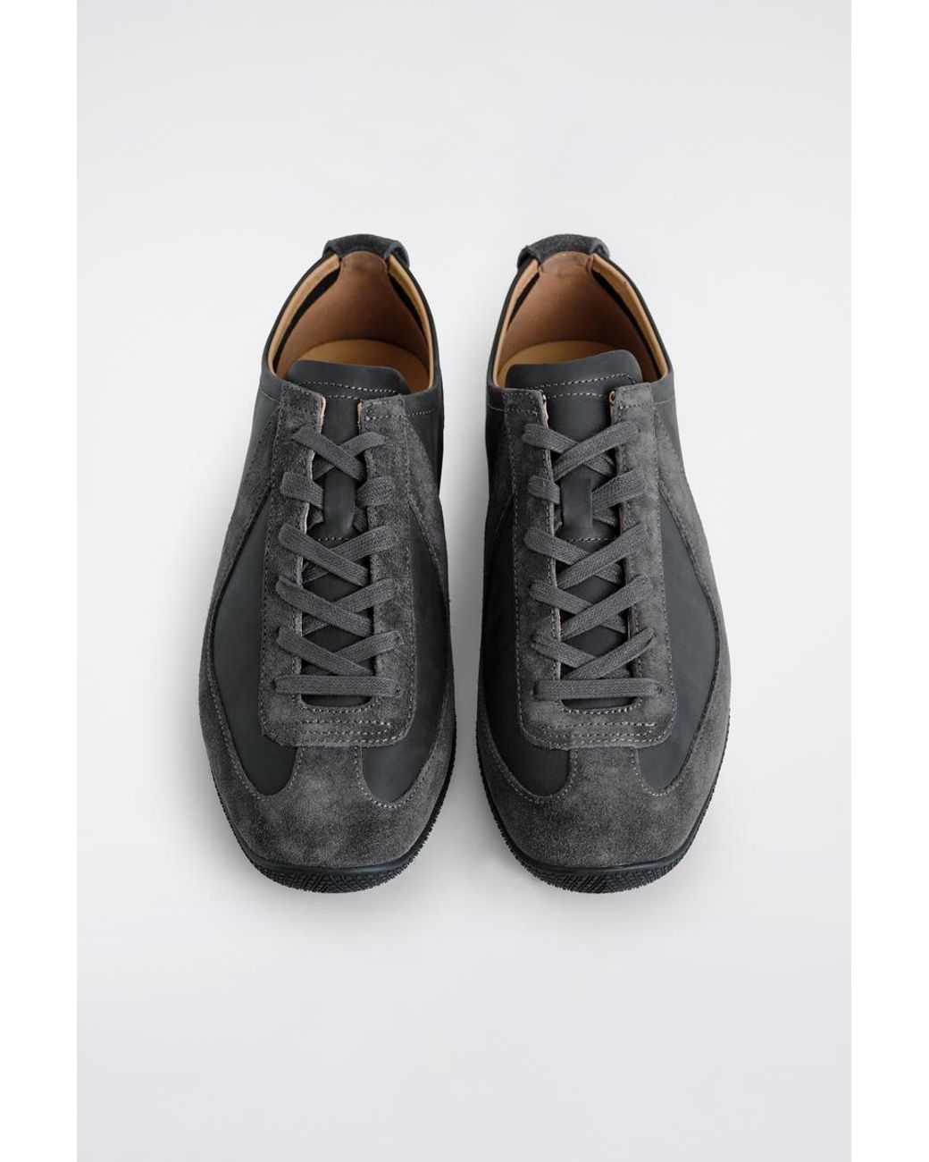 COS Black Nubuck And Suede Sneakers for men