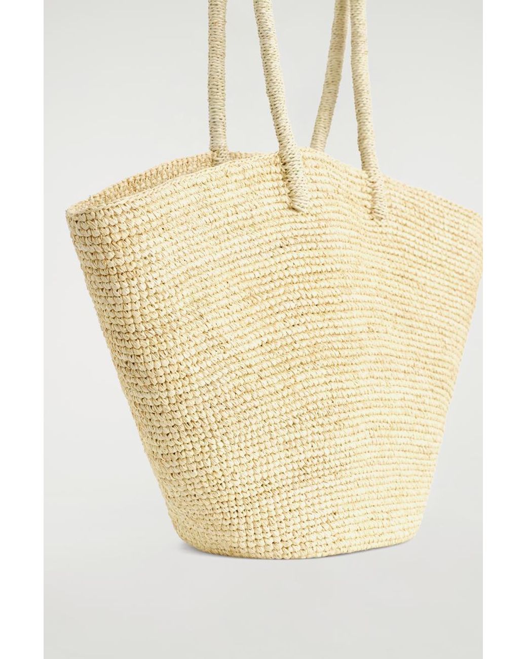 COS Natural Hand-Woven Market Tote
